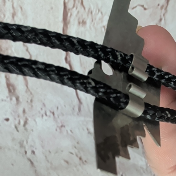 Silver Tone  and Turquoise Thunderbird Bolo Tie Vintage - Picture 5 of 5